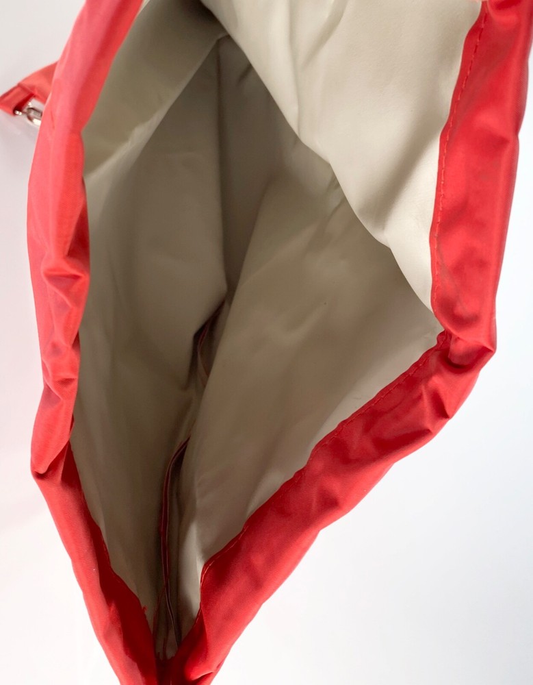 Vintage HAPPY HALLOWEEN Drawstring Backpack Trick Or Treat Bag Polyester RED
