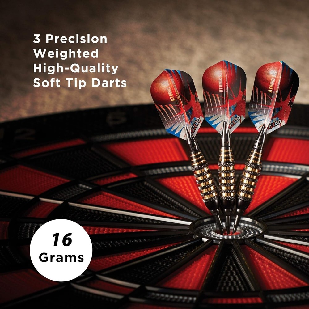 Viper Atomic Bee Soft Tip Darts, Black, 16 Grams