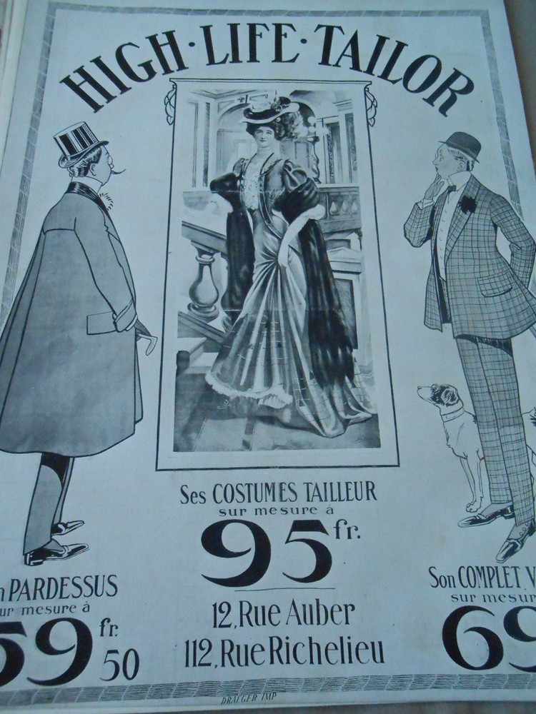 1907 High Life Tailor Advertising