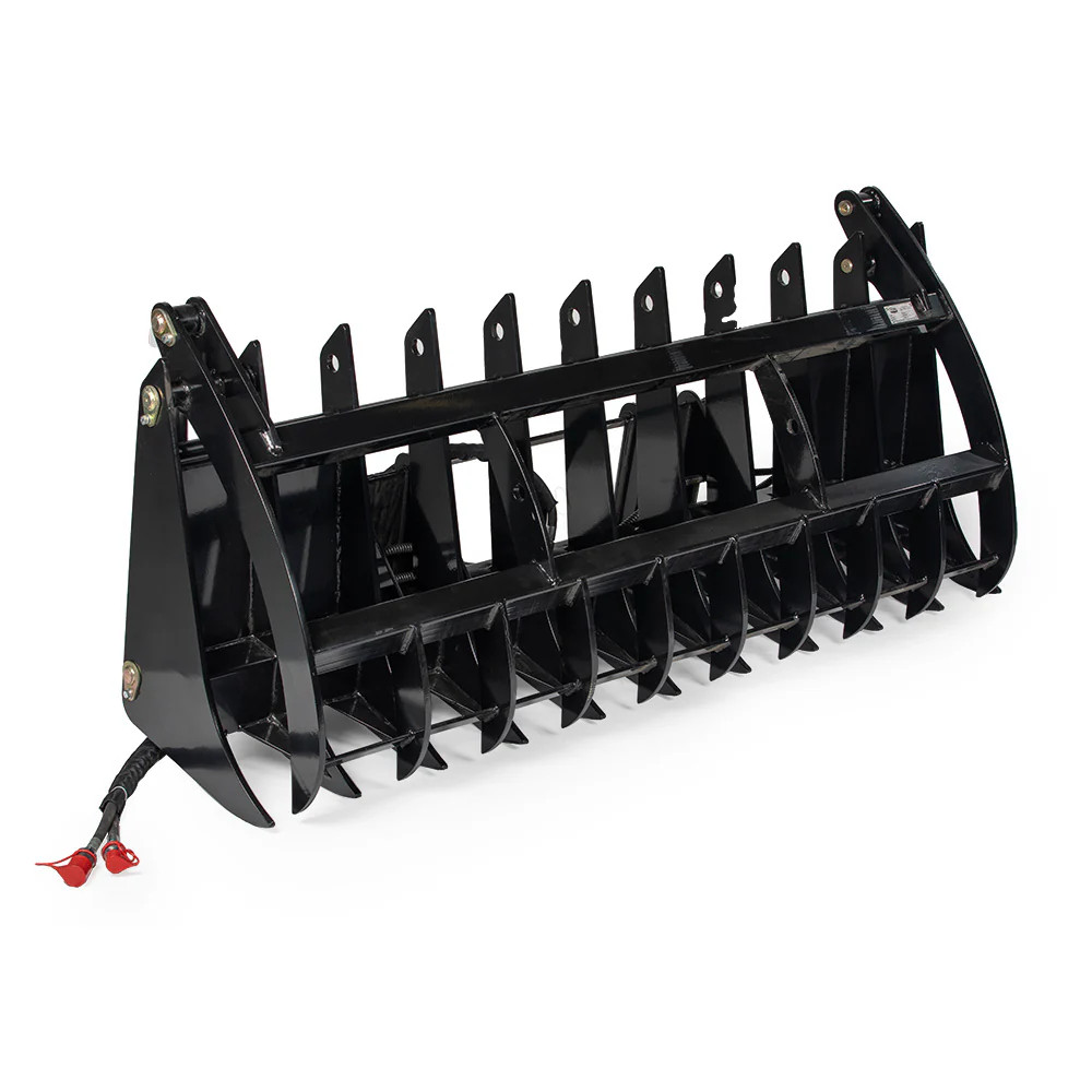 Titan Attachments 84" Root Grapple Rake, Universal Skid Steer Mount