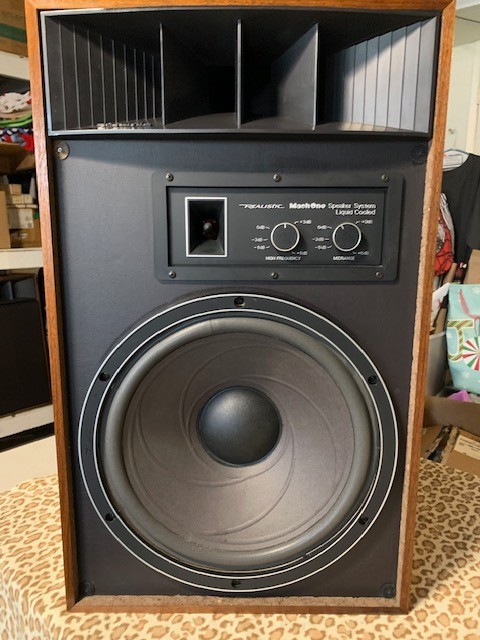 Realistic Mach One 3 Way Liquid Cooled Speaker/ Fully working Tested.