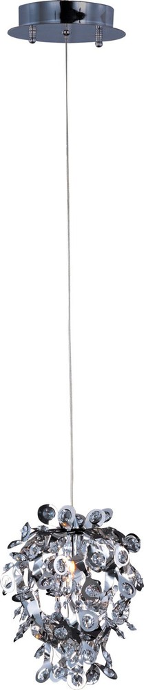 Maxim Comet 8" Glass Down - Chrome 1-Light