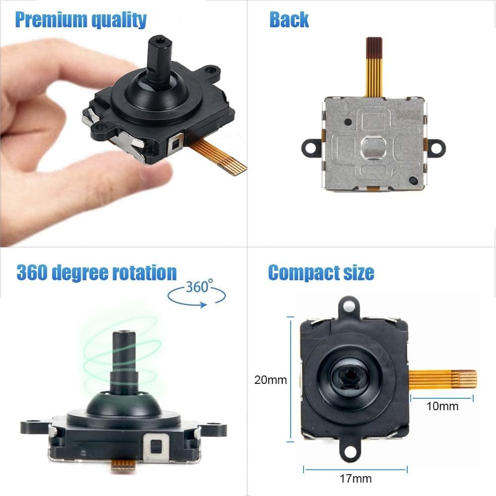 2 Pack Joystick Replacement for Oculus Quest 2/3 Controller/Meta Quest 2/3 Contr