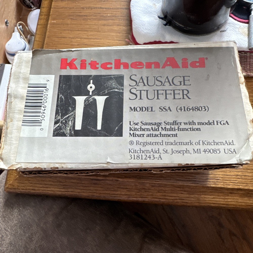 KitchenAid Sausage Stuffer Stand Mixer Attachment - White Model SSA