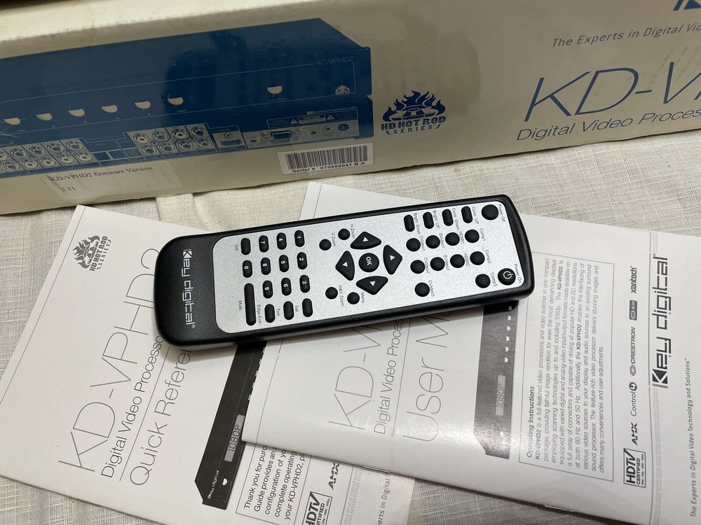 Key Digital KD-VPHD2 Digital Video Processor and Switcher with Remote Hot Rod