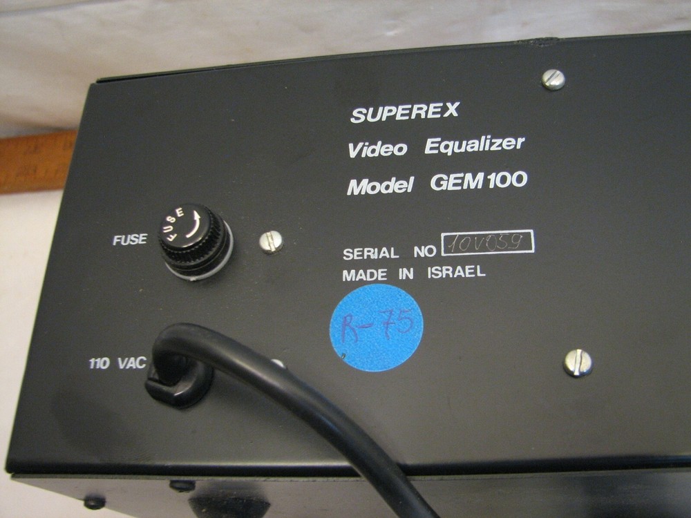 Vintage Superex Video Equalizer Gem-100 AV GEM100