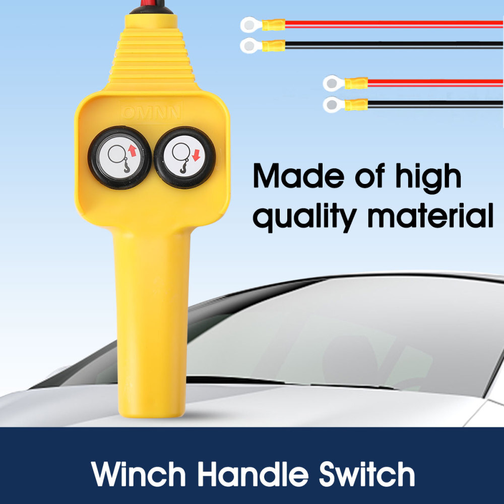 Winch Control Switch Winch Wired Controller Handle Assembly Push Button 12V/24V
