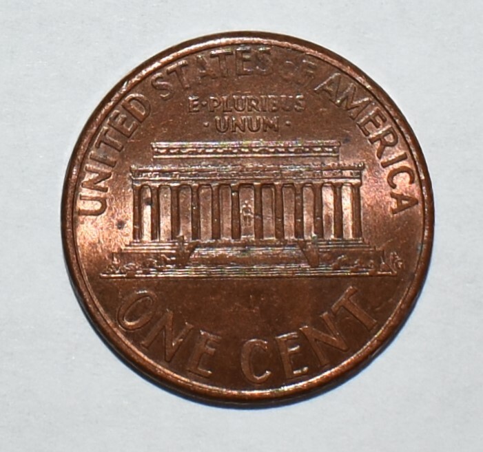 1993 Lincoln Penny No Mint Mark Strike Through AM Error Multi Errored