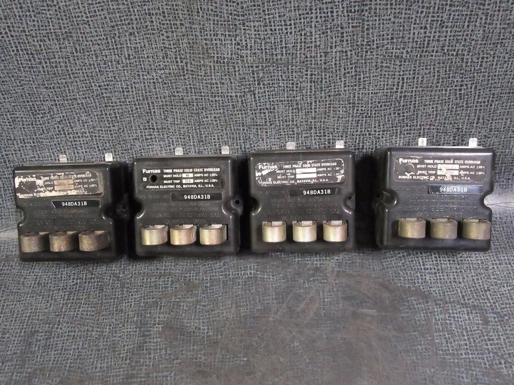 FURNAS SOLID STATE OVERLOAD RELAY 948DA31B TRANE # 13280006