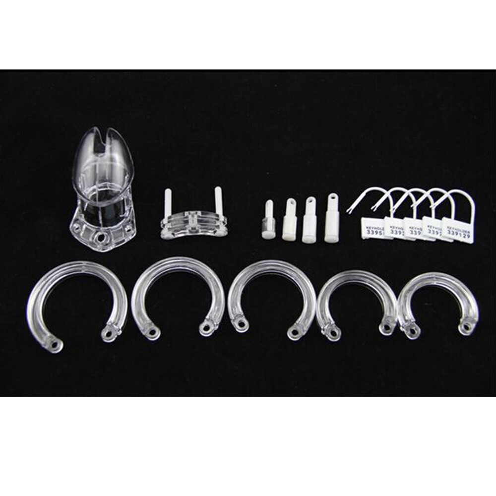 Small/Large Chastity Cage Male Locking Belt Device Lockable Binding Restraint
