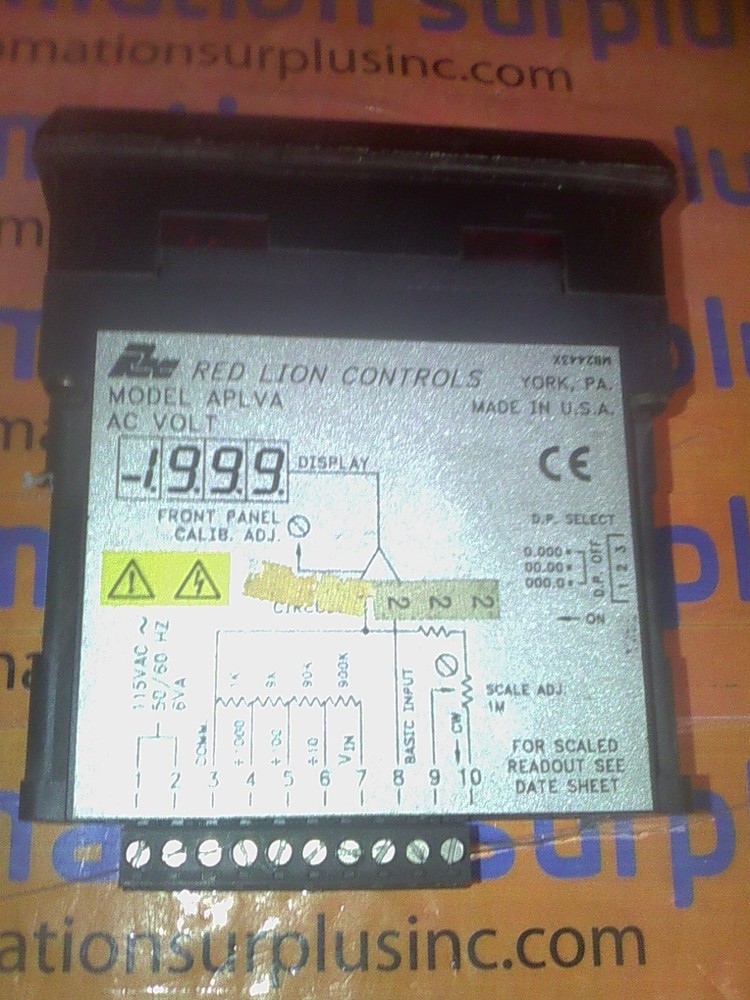 RED LION CONTROLS APLVA400 115VAC VOLTMETER QUANTITY!! WOW!!