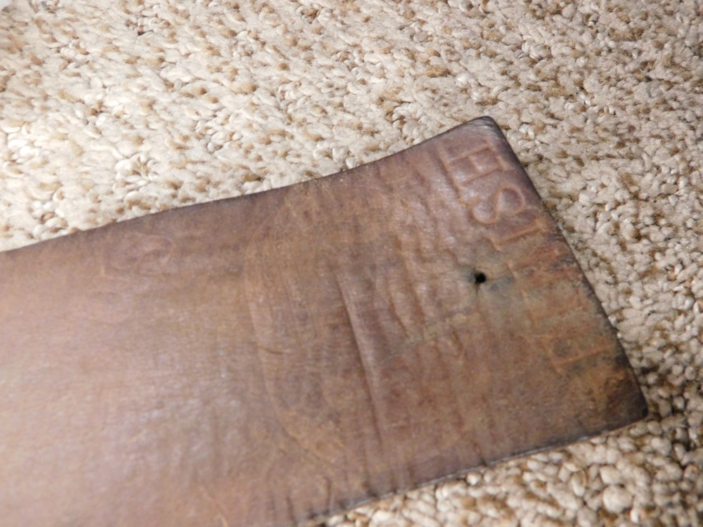 Vintage Leather Razor Blade Strop - Named
