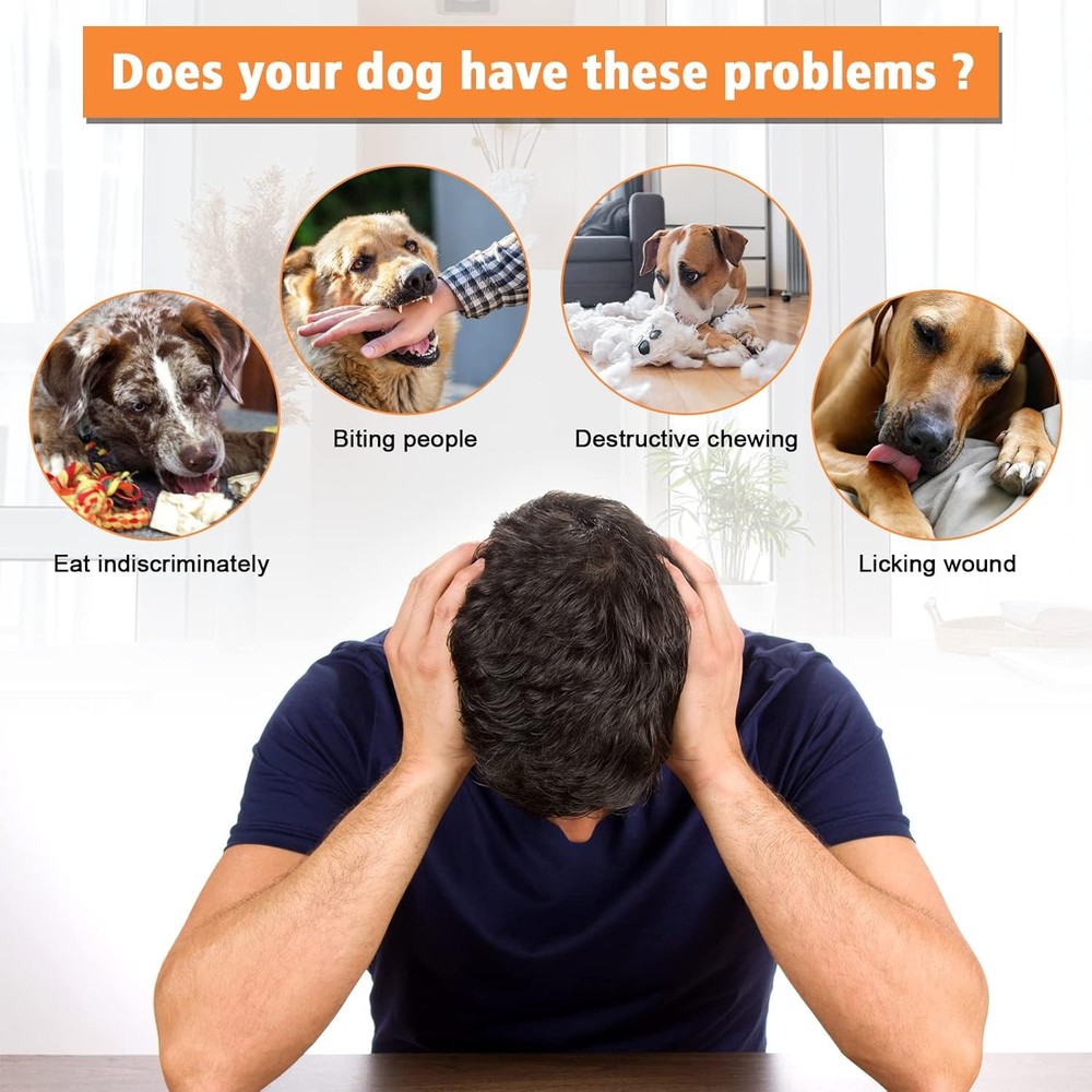 Dog Muzzle Adjustable Dog Basket Muzzle W/ Movable Cover to Prevent Biting