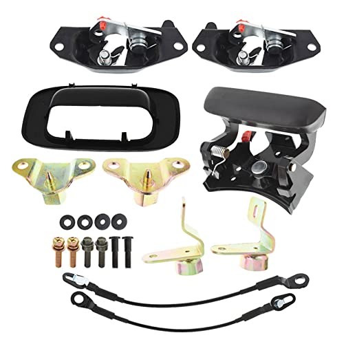 Tailgate Handle Hinge Latch Striker Cable Kit Replacement for Silverado Sierra