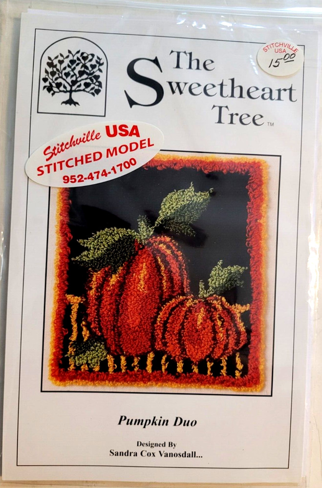 2 patterns (partial kits), 1 book, Happy Harry, Pumpkin Duo, Dancing Needles