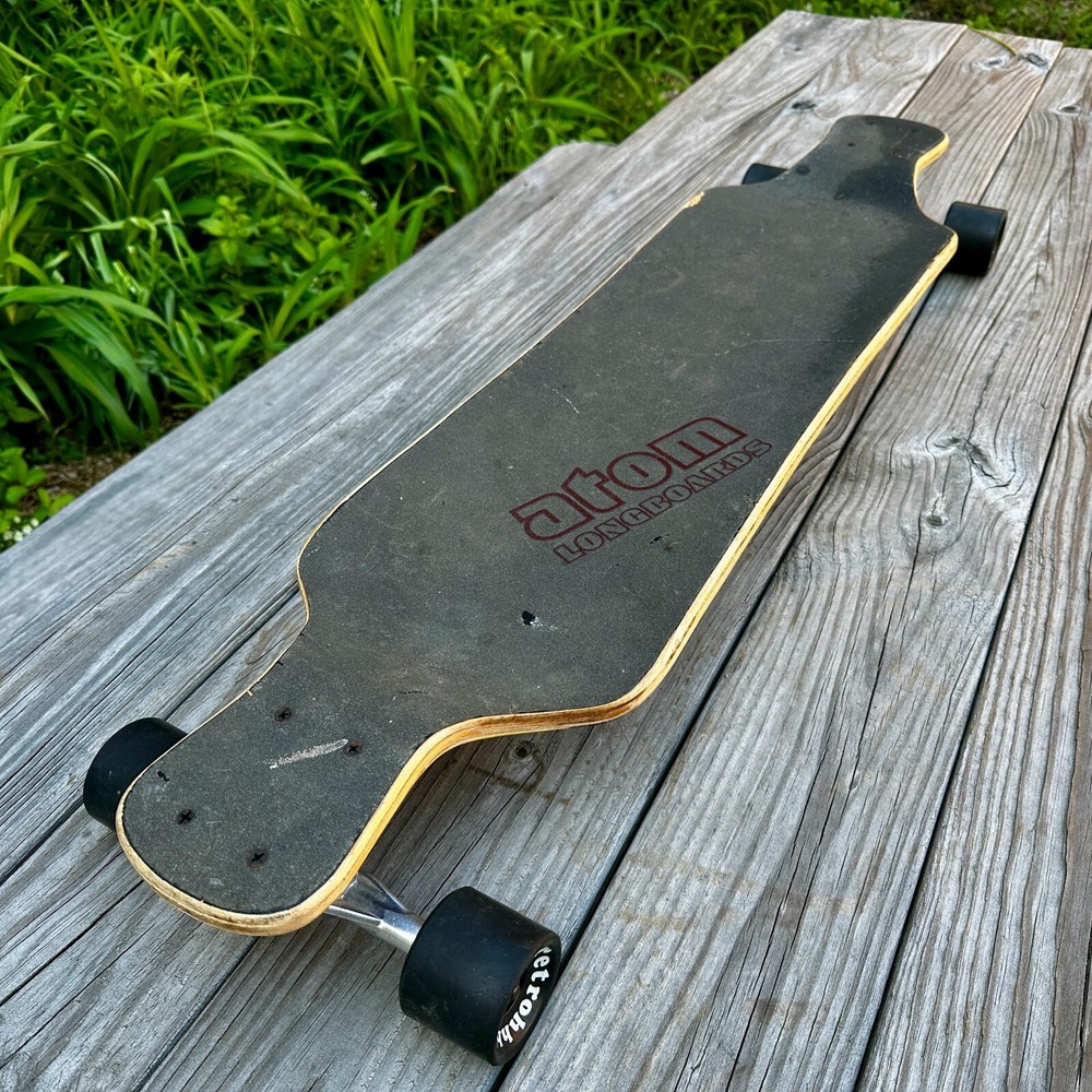 ATOM ~ Woody Drop-Deck Longboard ~ 39'' Skateboard ~