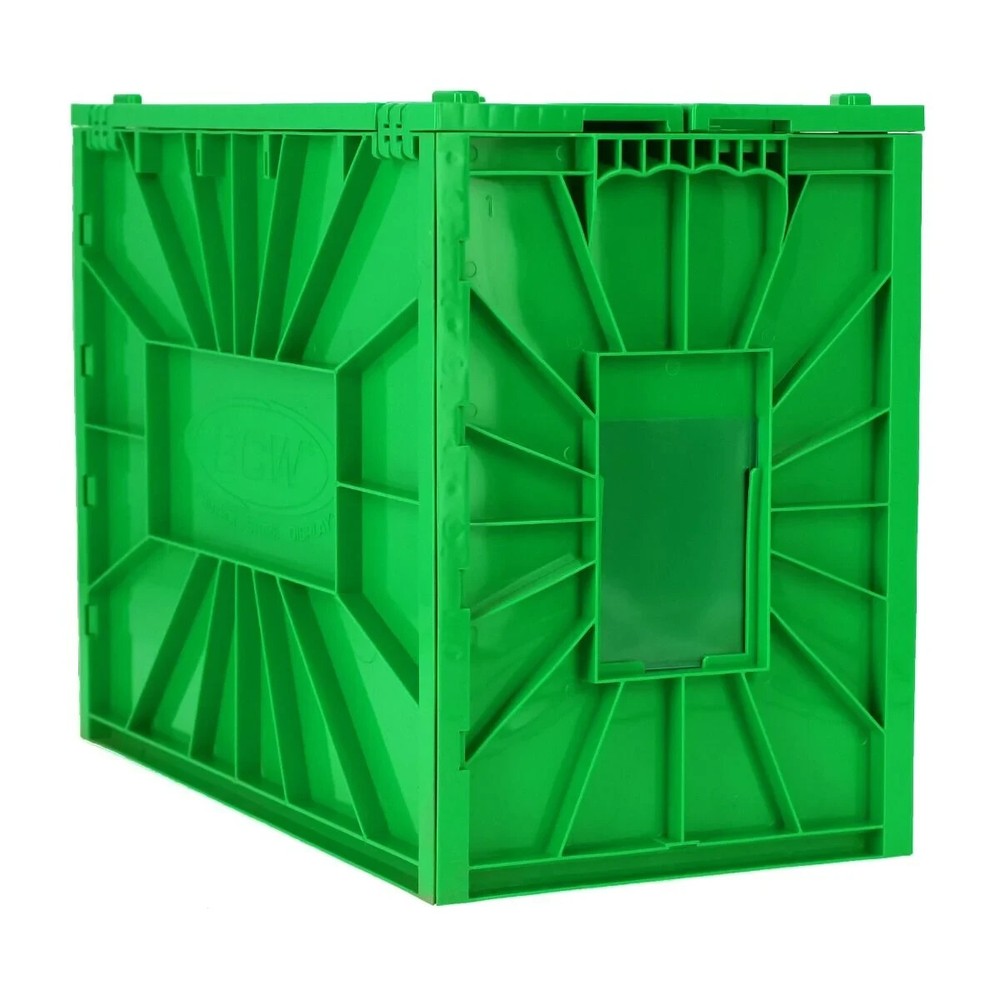 1 BCW Green Short Comic Book Bin -Heavy Duty Acid Free Plastic Stackable Box