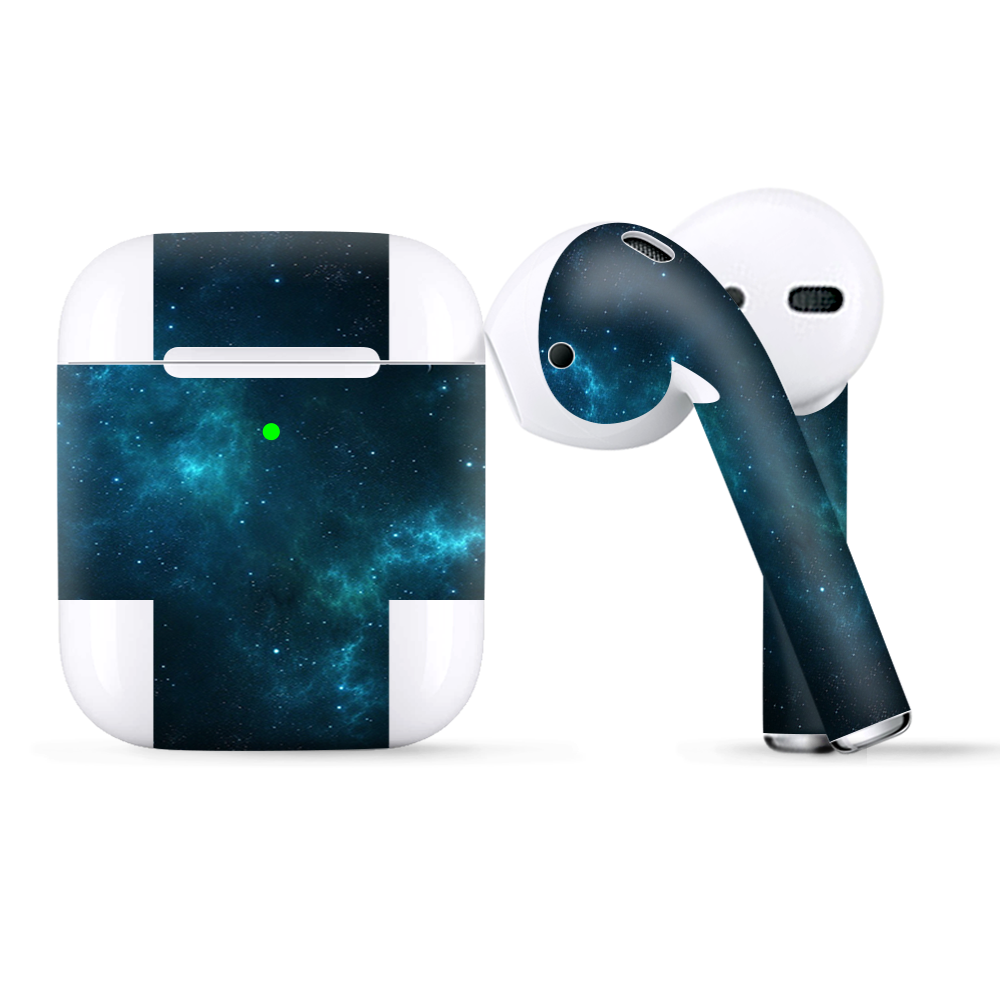 Skins Wraps compatible for Apple Airpods Deepspace
