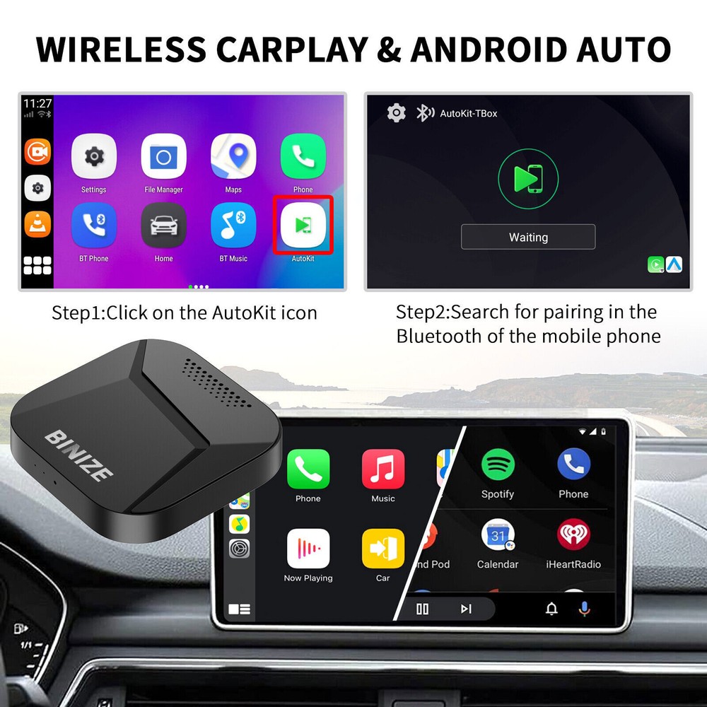 Android CarPlay Ai Box Wireless CarPlay Android Auto Adapter Youtube Netflix