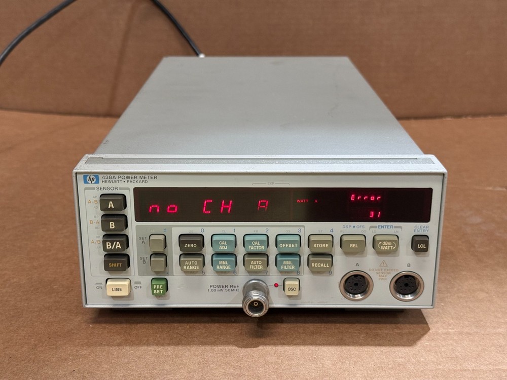 HP / Agilent 438A Power Meter OPT 1BN