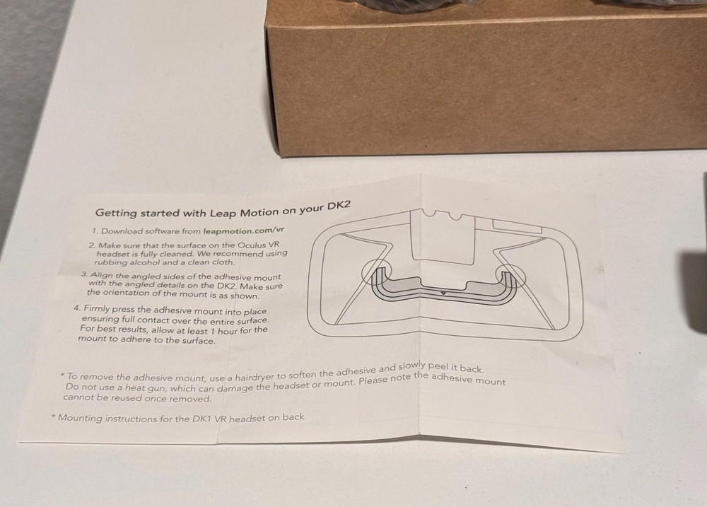 Oculus Development Kit 2 VR Headset + Extras Original Packaging Powers On TESTED