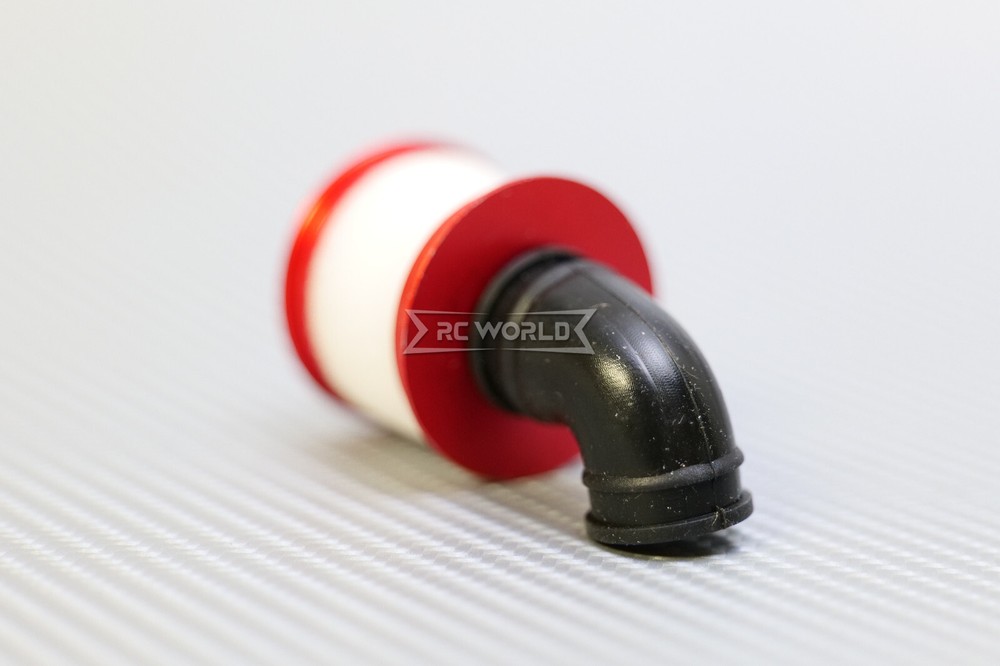 RC 1/10 Nitro Engine AIR FILTER Intake Metal/Rubber -SILVER-