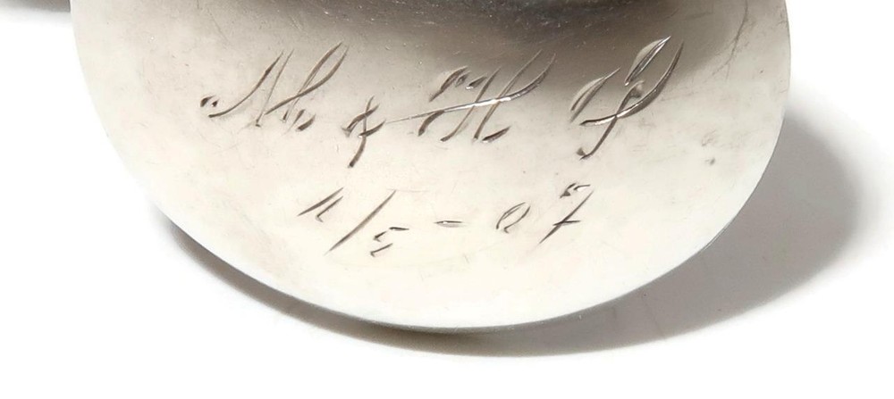 Antique Marius Hammer Norway Twisted Handle 830 Silver Spoon, 5"
