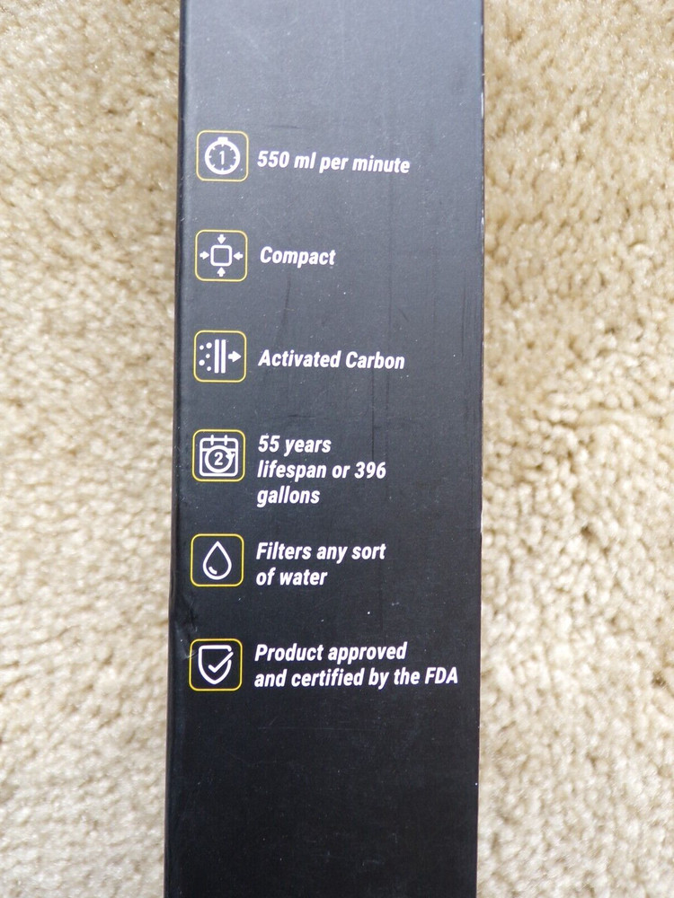 MODERN NEEDS Ready Filter Water Filtration Straw - Activated Carbon; b2
