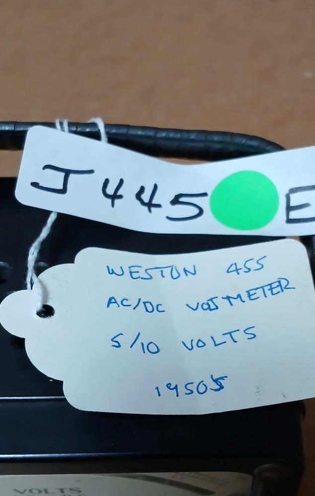 WESTON 455 AC/DC VOLTMETER ! E