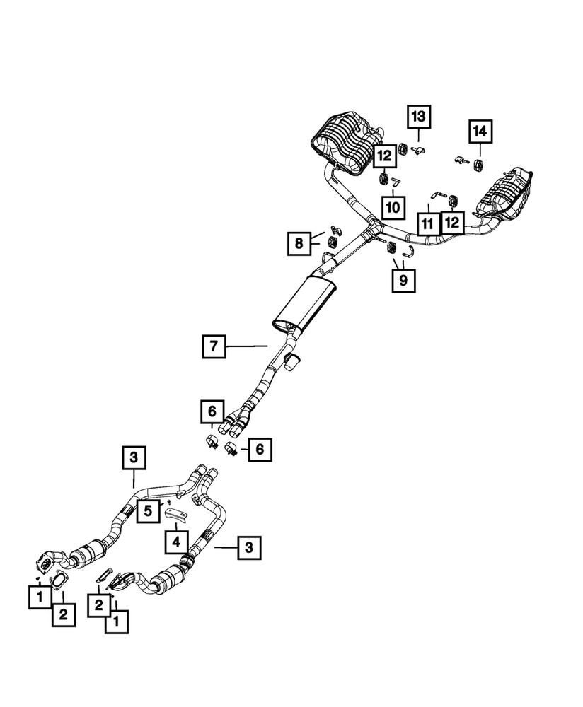 Genuine Mopar Exhaust Bracket 68271431aa