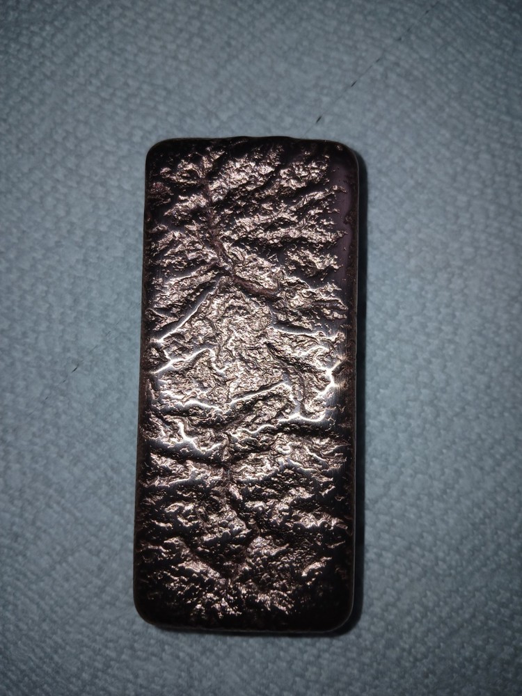 Copper ingots, 6 pieces 114 ozs total