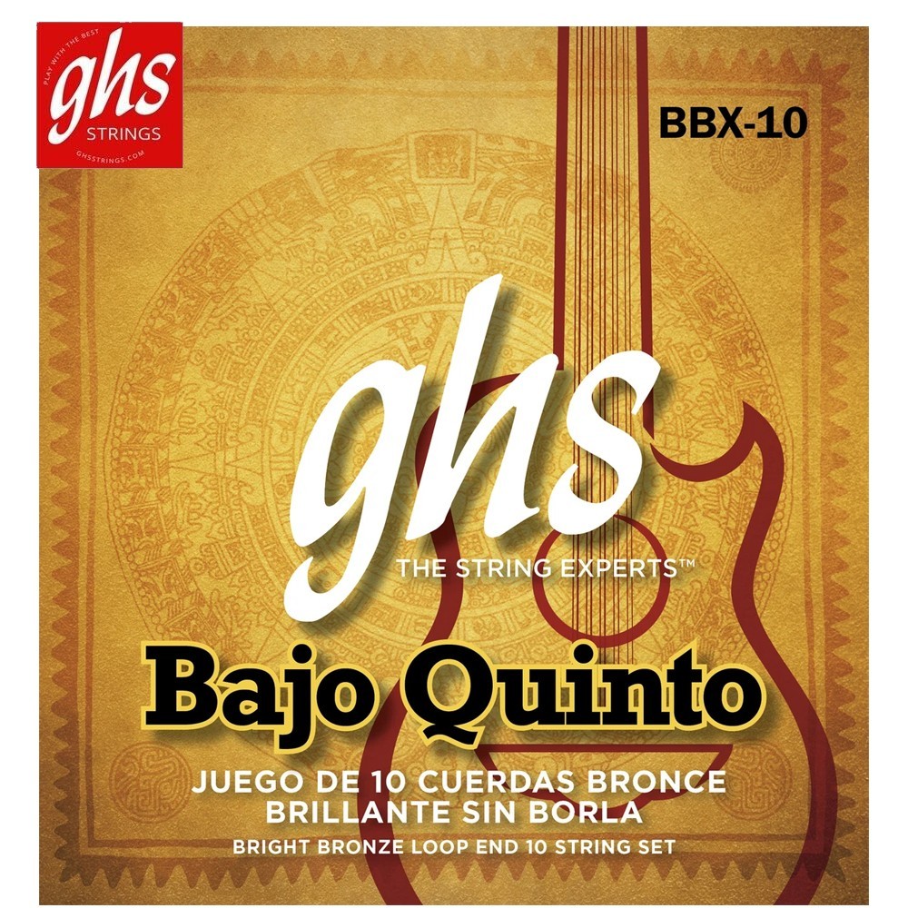GHS BBX-10 Bright Bronze Loop End 10-String Bajo Quinto Strings