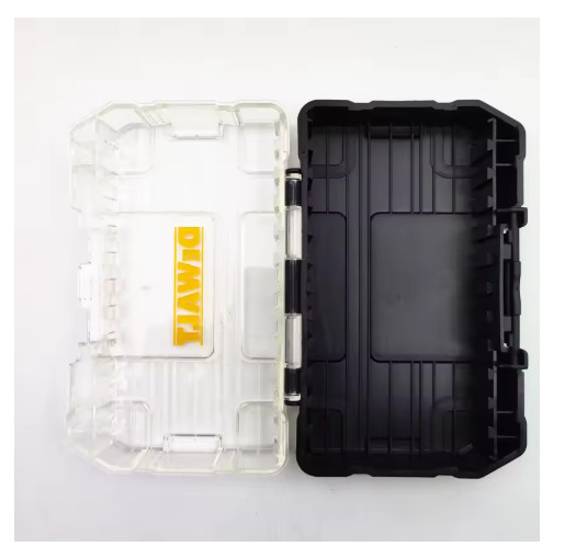DEWALT TSTAK Tough Case Black Medium Stackable Removable Dustproof Drill Bits