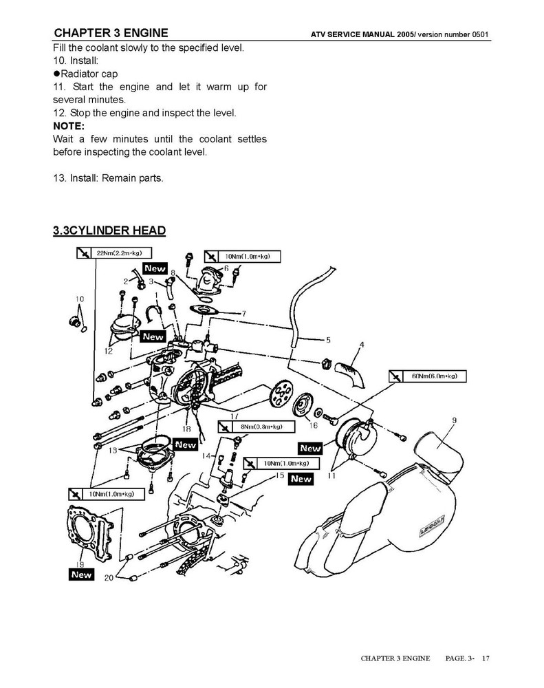 400 Side By Side Technical Workshop Service Manual Linhai LH400CUV-2