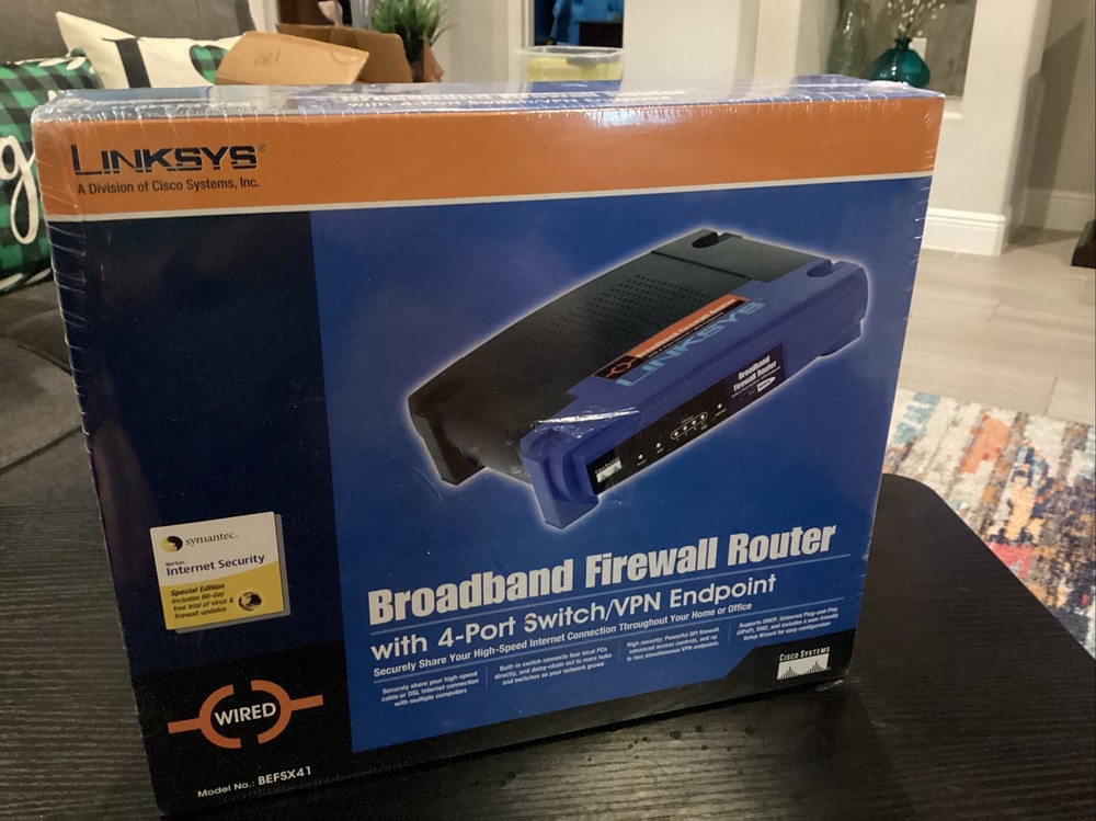 Broadband Firewall Router With 4-Port Switch/VPN Endpoint Linksys