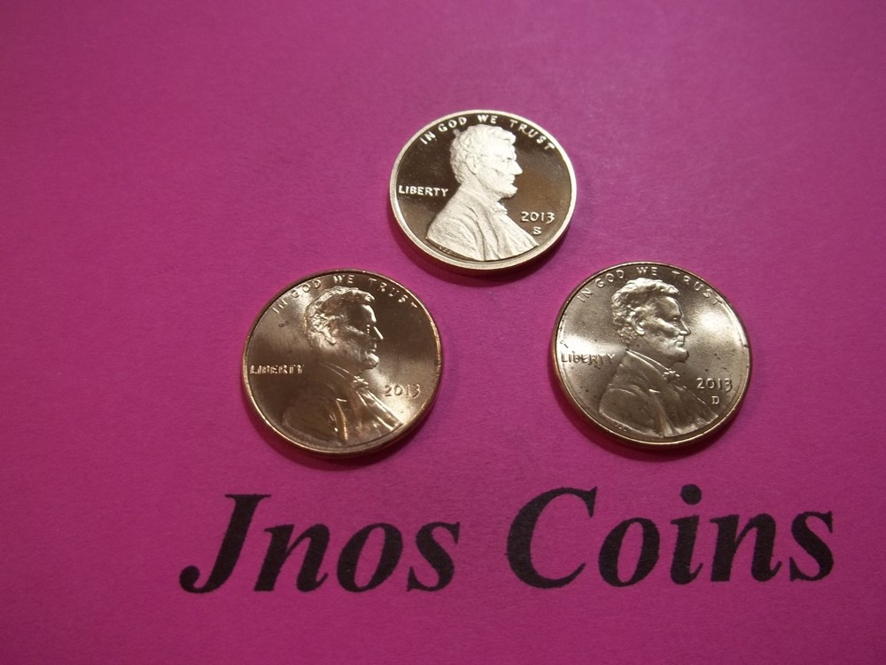 2013 S, P, D Proof Gem Lincoln Shield Set