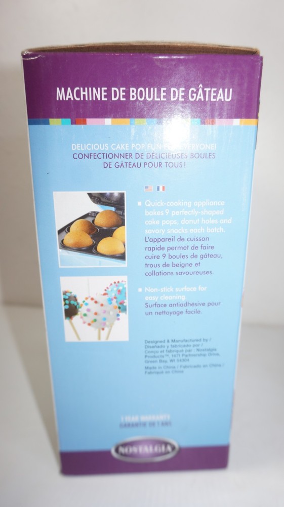 Nostaligia Cake Pop Maker Quick Cooking CPB400
