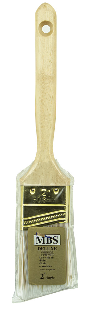 Angled Paint Brush 2" Width 100% Polyester For all Paints Interior/Exterior