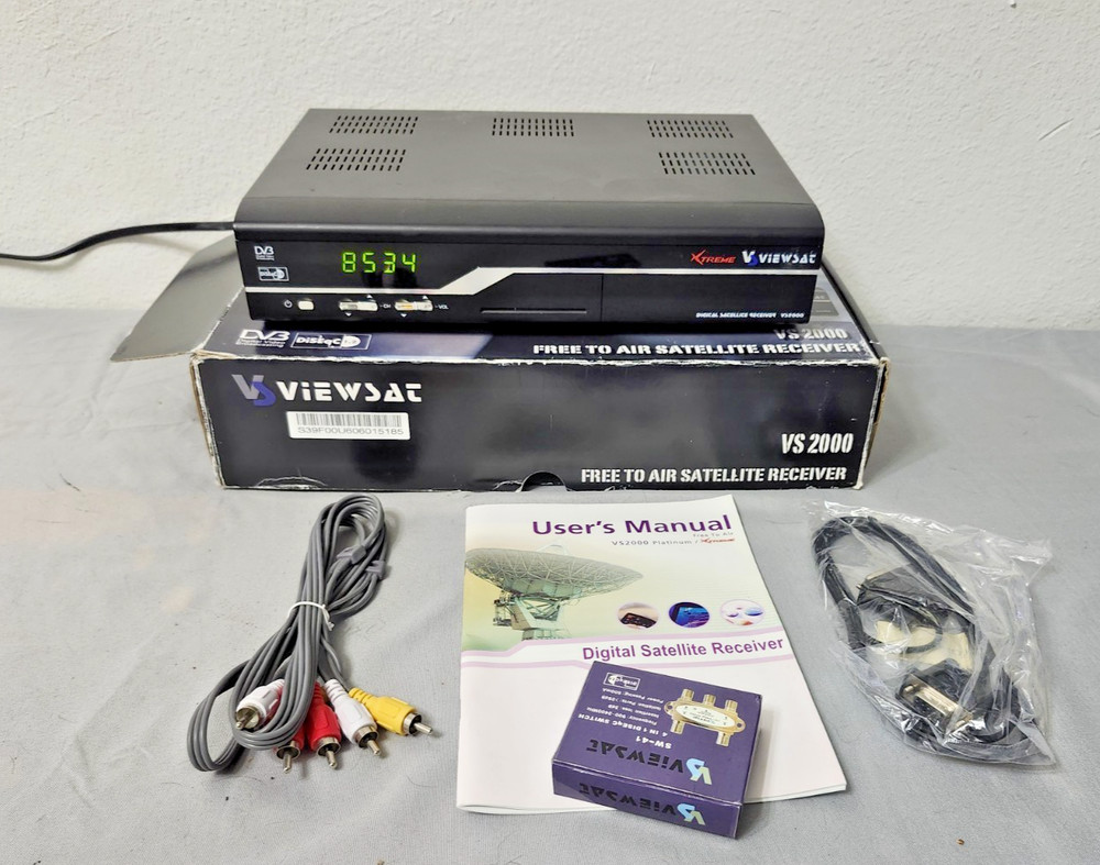 Viewsat Xtreme VS2000 FTA Satellite Receiver – Box & Cables Included, No Remote