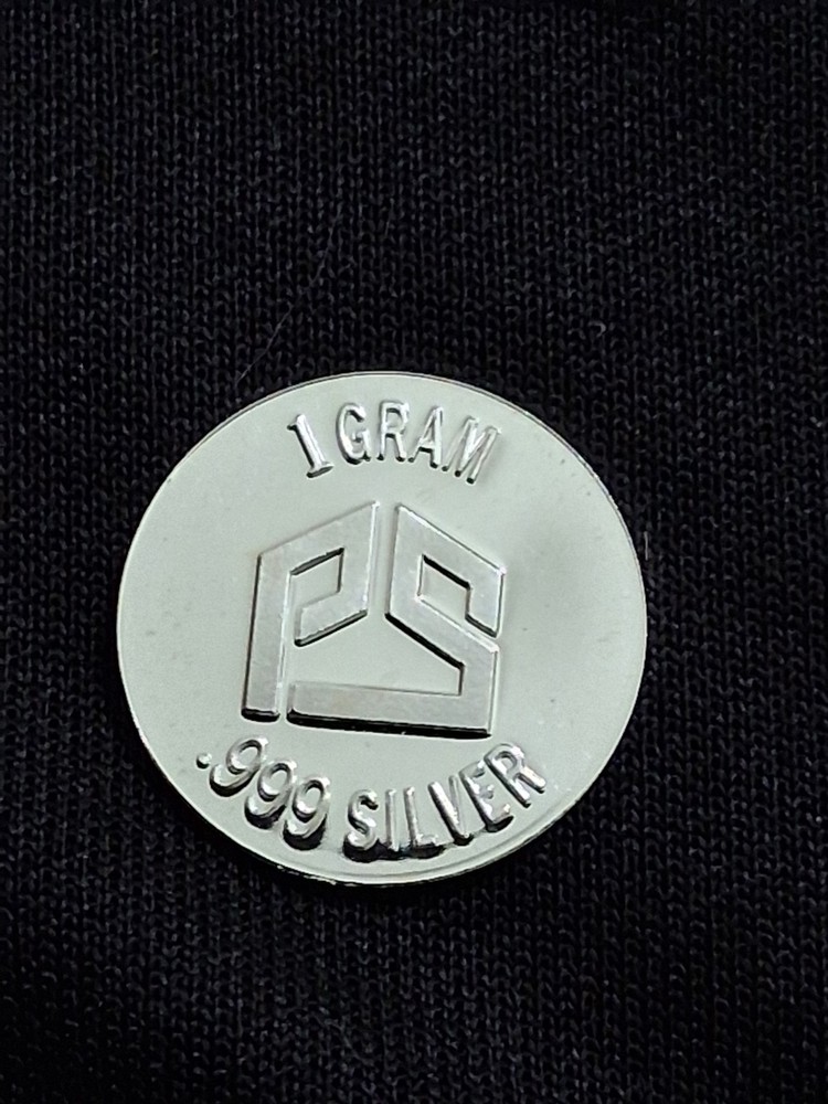 Smiley Face 1 Gram .999 Fine Silver