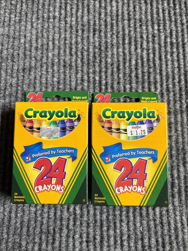 2 Pack Crayola Crayons 24 Pack  2006 New!