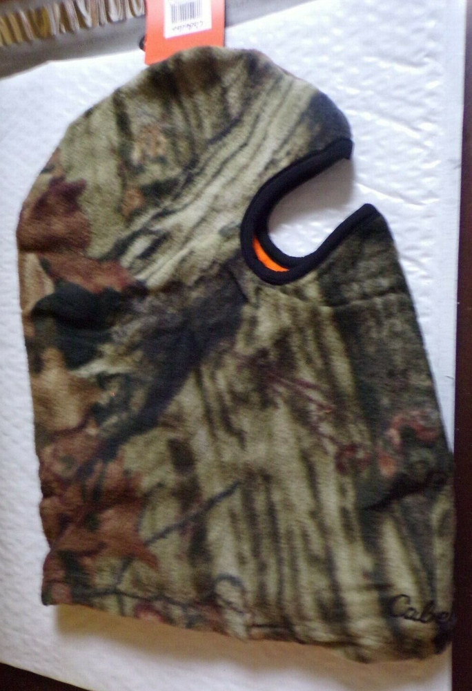 CABELA REVERSIBLE FACEMASK MOSSY OAK/BLAZE