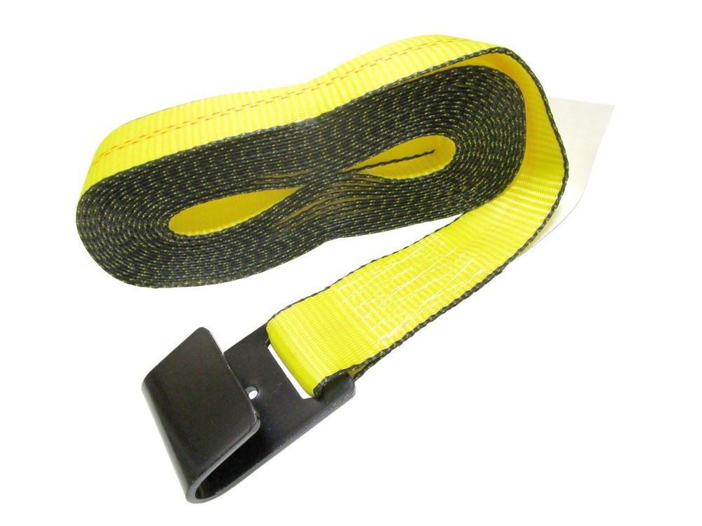 2" x 27' Replacement Winch Strap Flat Hook Tie Down Trailer 3335 LB