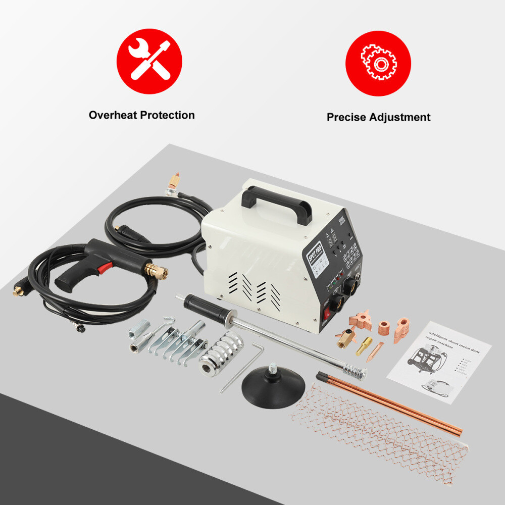 3800A Dent Puller Machine Spot Welder Auto Car Body Dent Puller Repair Kit 110V