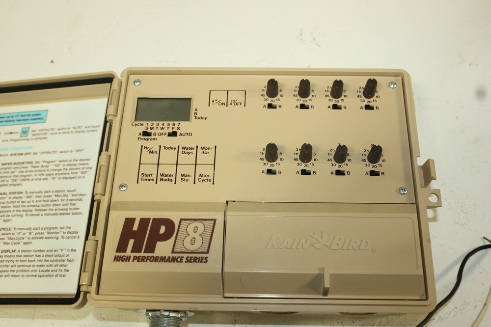 RainBird Automatic Sprinkler Controller HP 8