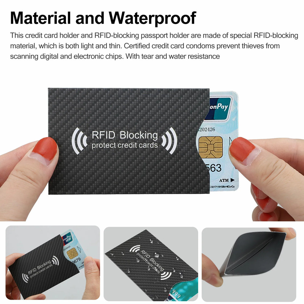 10× RFID Blocking Sleeves Credit Card Protector Holders Theft Protection Secure