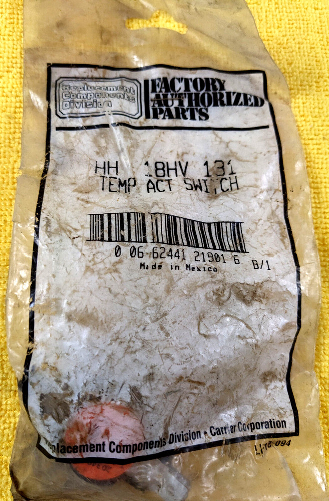 Carrier HH 18HV 131 Temp Act Switch