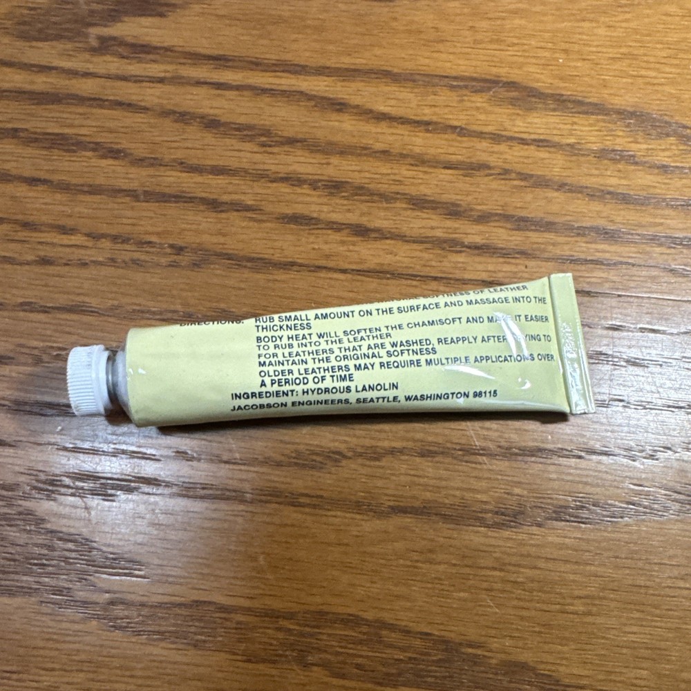 VTG Jacobson Engineers Chamisoft Hydrous Lanolin Leather Conditioner
