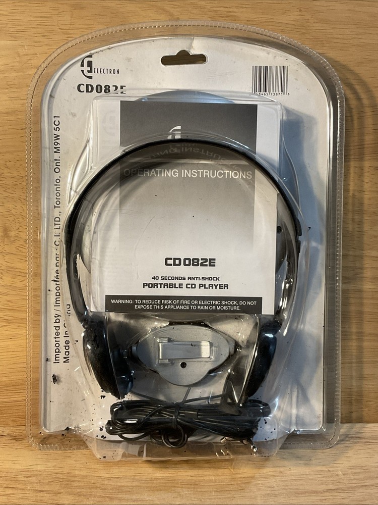 Electron Curtis CD082E Portable CD Player Compact Disc Player With Remote