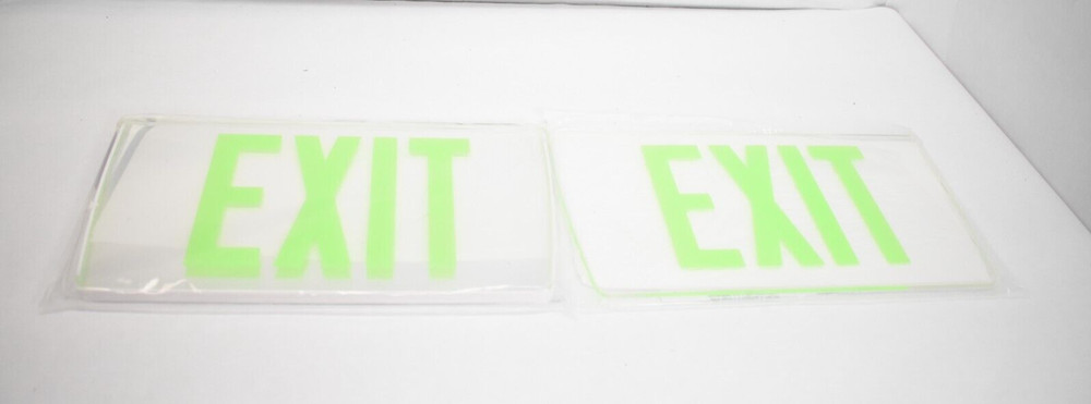 Sure- Lite Edge-Lit Acrylic Exit Sign Green Ultra-Thin Universal Edge-Lit